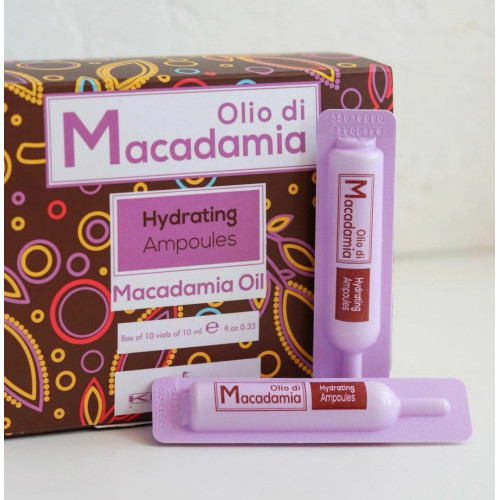 Ампули для зволоження волосся Kleral System Olio Di Macadamia Hydrating Ampoules 10*10 мл