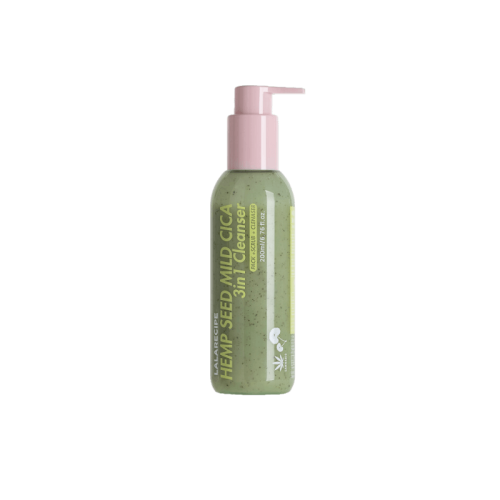 Пінка для вмивання з центеллою та насінням коноплі LaLa Recipe Hempseed Mild Cica 3in1 Cleanser 200 мл