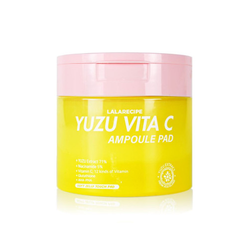 Освітлюючі пади з екстрактом юдзу та вітаміном С Lala Recipe Yuzu Vita C Ampoule Pad 80шт
