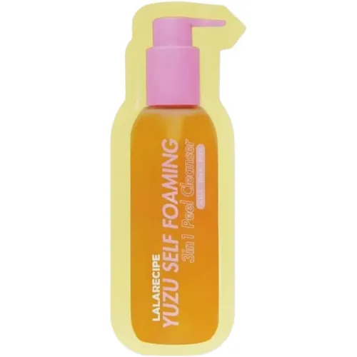 Освітлююча пінка для вмивання з екстрактом юдзу LaLa Recipe Yuzu Self Foaming 3in1 Cleanser 3 мл