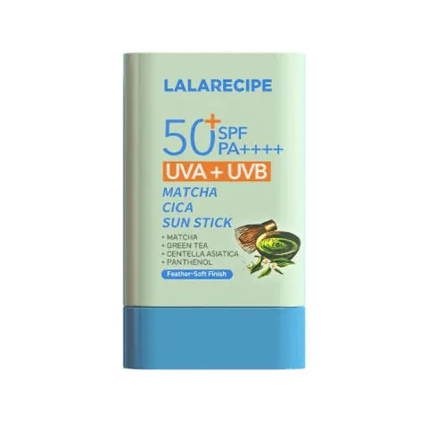 Сонцезахисний стік з центеллою та матчею, 20 г – Lalarecipe Matcha Cica Sun Stick Limited Edition