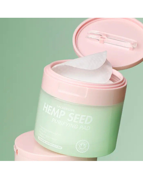 Очищуючі тонер-пади з коноплею для чутливої і проблемної шкіри LaLa Recipe Hempseed Purifying Pad 70шт