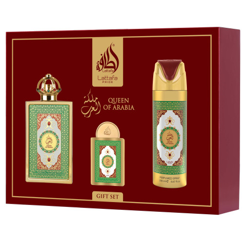 Жіночий парфумований набір 3 предмета Lattafa Queen Of Arabia 