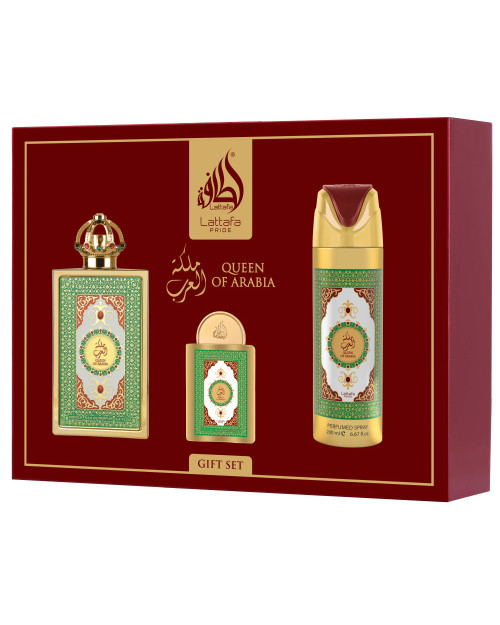 Жіночий парфумований набір 3 предмета Lattafa Queen Of Arabia 