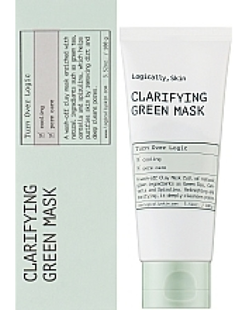 Очищувальна маска з глиною та спіруліною Logically, Skin Clarifying Green Mask 100 грам