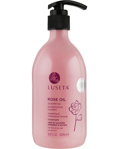 Шампунь для об'єму волосся Luseta Rose Oil Shampoo 500 ml