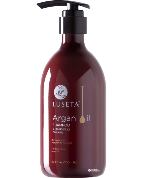 Шампунь для волосся з аргановою олією Luseta Argan Oil Shampoo 500 ml