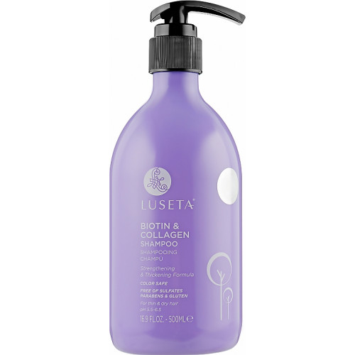Шампунь для ослабленого волосся "Біотин і колаген" Luseta Biotin & Collagen Shampoo 500 ml