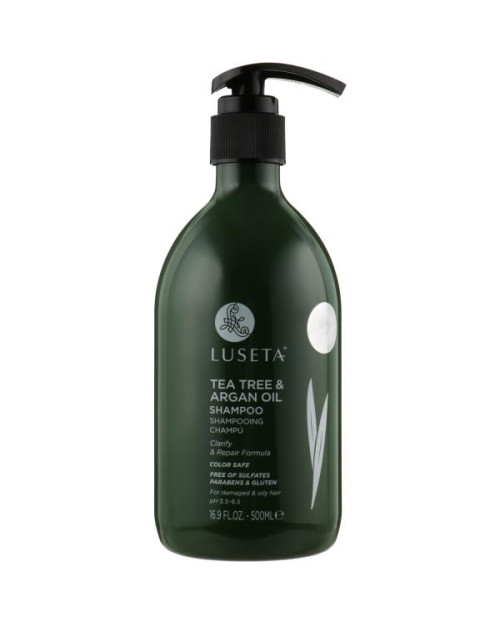Шампунь для волосся з чайним деревом і аргановою олією Luseta Tea Tree & Argan Oil Shampoo 500 ml