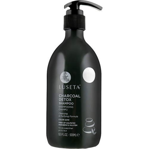 Шампунь для жирного волосся Luseta Charcoal Detox Shampoo 500 мл