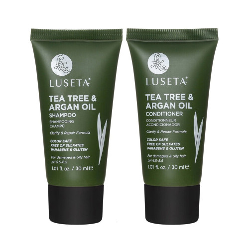 Дорожній набір для живлення Luseta Tea Tree & Argan Oil Bundle 2*30ml