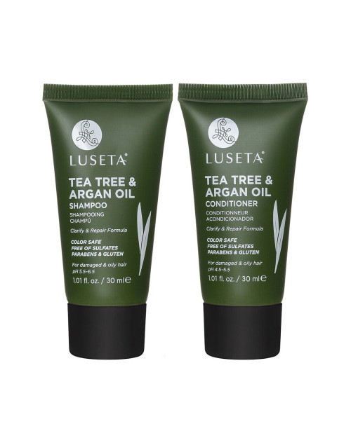 Дорожній набір для живлення Luseta Tea Tree & Argan Oil Bundle 2*30ml