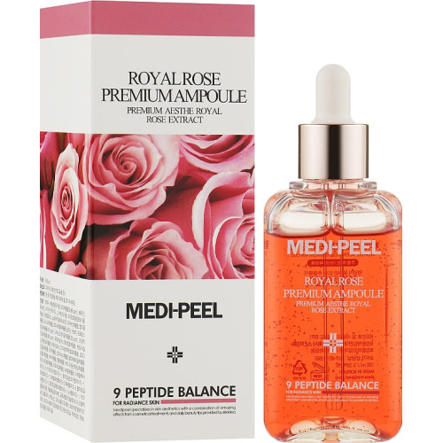 Антивікова сироватка з трояндою і пептидами Medi Peel Royal Rose Premium Ampoule, 100 мл