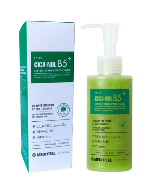 Зміцнююча киснева пінка для вмивання та очищення пор MEDI PEEL PITOSCYCANOL B5 AHA BHA VITAMIN CAMING O2 DEEP CLEANSER 150мл