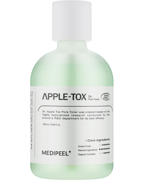  Пілінг-тонер для обличчя з яблуком MEDIPEEL Dr.Apple Tox Pore Toner   500мл