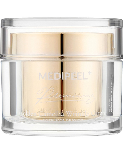 Антивіковий крем для обличчя з екстрактом золота і камелії MEDIPEEL Peptide 9 Premium Gold Camellia Wrinkle Cream  50 ml 