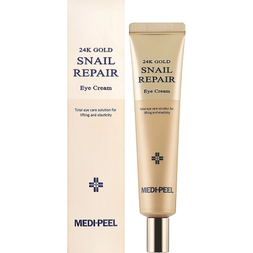 Крем для шкіри навколо очей з муцином равлика та золотом Medi-Peel 24K Gold Snail Repair Eye Cream 40 мл