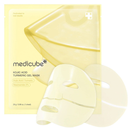 Освітлювальна гідрогелева маска з койєвою кислотою та куркумою Medicube Kojic Acid Turmeric Brightening Gel Mask