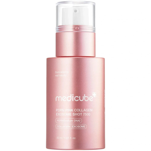 Регенеруюча сироватка з полінуклеотидами, екзосомами та спікулами Medicube PDRN Pink Collagen Exosome Shot 7500 30 мл