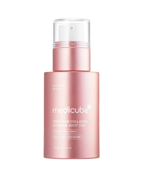 Регенеруюча сироватка з полінуклеотидами, екзосомами та спікулами Medicube PDRN Pink Collagen Exosome Shot 7500 30 мл