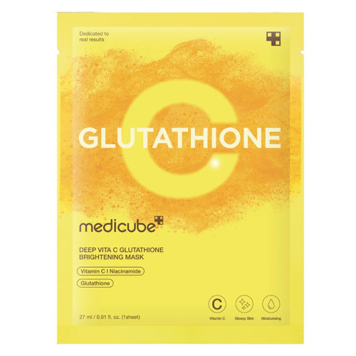 Тканинна маска з вітаміном С та глутатіоном для освітлення та сяйва Medicube Deep Vita C Glutatihione Brightening Mask