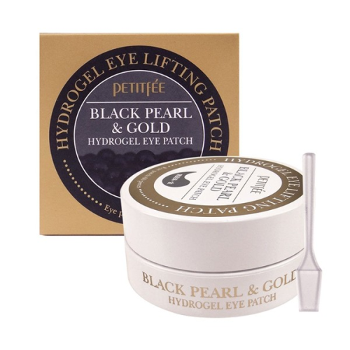 Гідрогелеві патчі для очей з золотом і чорним перлами PETITFEE Black Pearl & Gold Hydrogel Eye Patch 60 шт