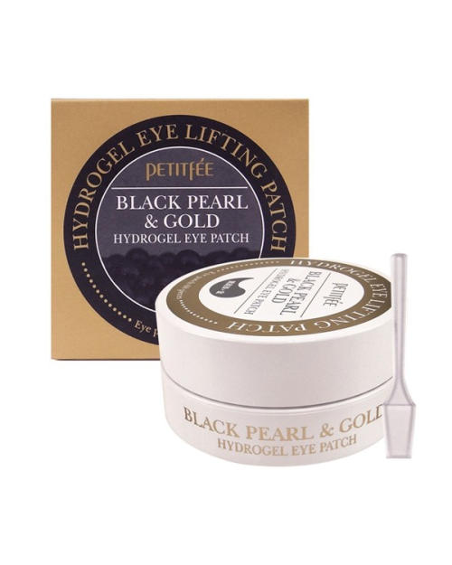 Гідрогелеві патчі для очей з золотом і чорним перлами PETITFEE Black Pearl & Gold Hydrogel Eye Patch 60 шт