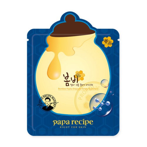 Зволожувальна тканинна маска з пептидами та екстрактом меду Papa Recipe Bombee Pepta Ampoule Honey Mask Pack 25g