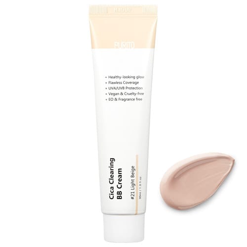 ВВ-крем з екстрактом центелли Purito Cica Clearing BB cream 21тон