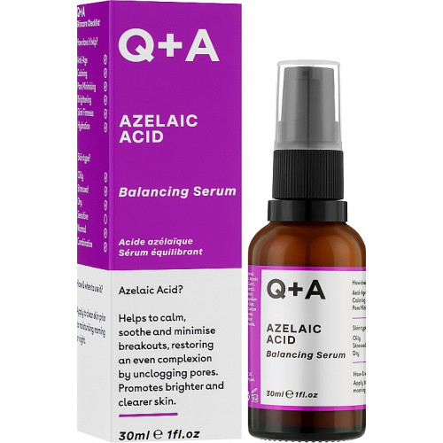 Сироватка для обличчя з азелаїновою кислотою Q+A Azelaic Acid Balancing Serum 30 мл