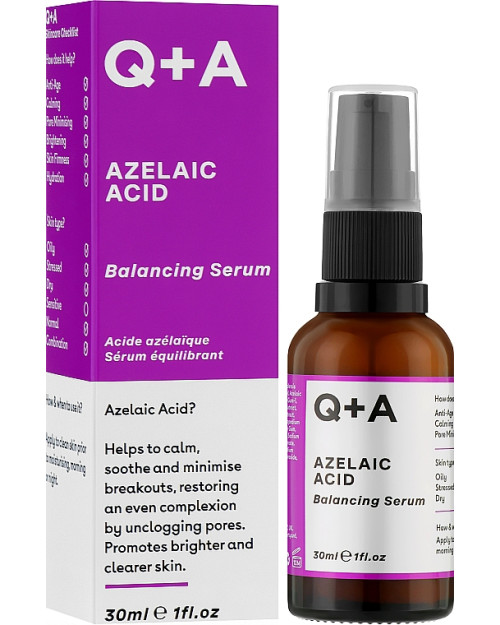 Сироватка для обличчя з азелаїновою кислотою Q+A Azelaic Acid Balancing Serum 30 мл