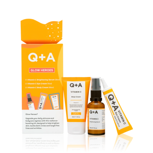 Подарунковий набір для сяяння шкіри Q+A Glow Heroes Gift Set