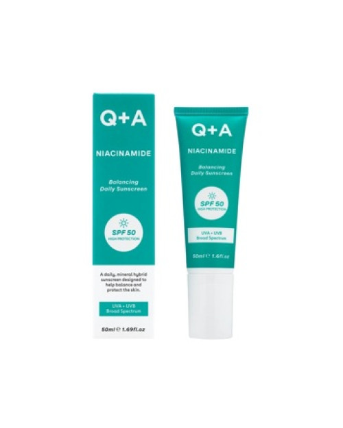 Балансуючий сонцезахисний крем для обличчя Q+A Niacinamide Balancing Daily Sunscreen 50ml