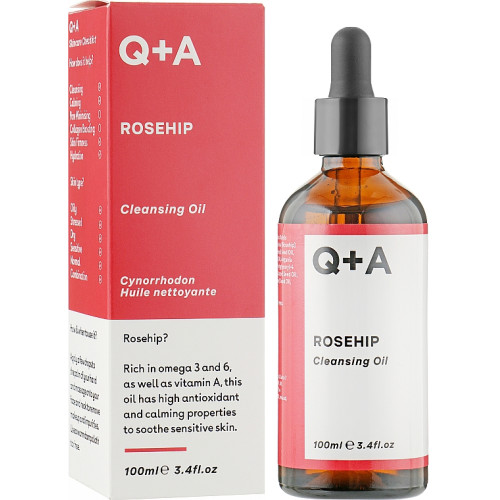 Очищувальна олія для обличчя на основі шипшини Q+A Rosehip Cleansing Oil 100 мл