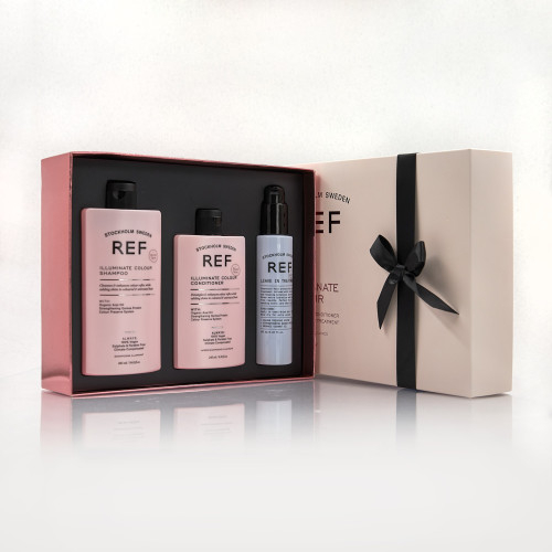 Подарунковий бокс для блиску фарбованого волосся REF HOLIDAY BOX ILLUMINATE COLOUR