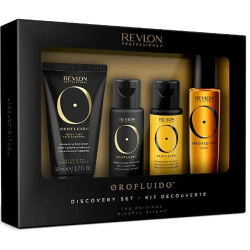 Набір Orofluido Discovery Set (h/elixir/30ml + h/shampoo/50ml + h/cond/50ml + b/cr/50ml)