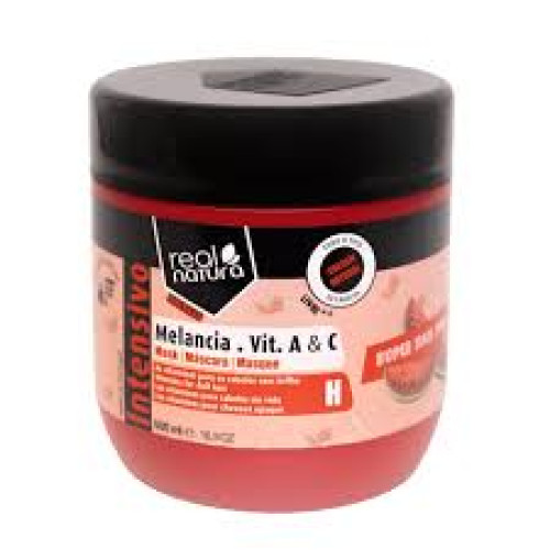 Маска зволожуюча Real Natura SUPER HAIR FOOD MELÂNCIA VITAMINA A+C 500 мл