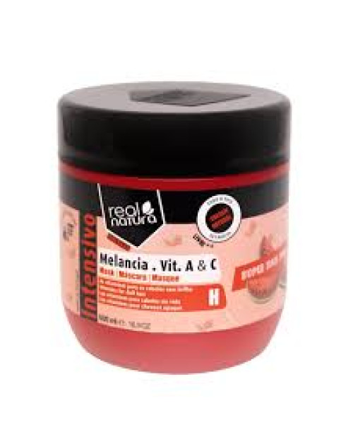 Маска зволожуюча Real Natura SUPER HAIR FOOD MELÂNCIA VITAMINA A+C 500 мл