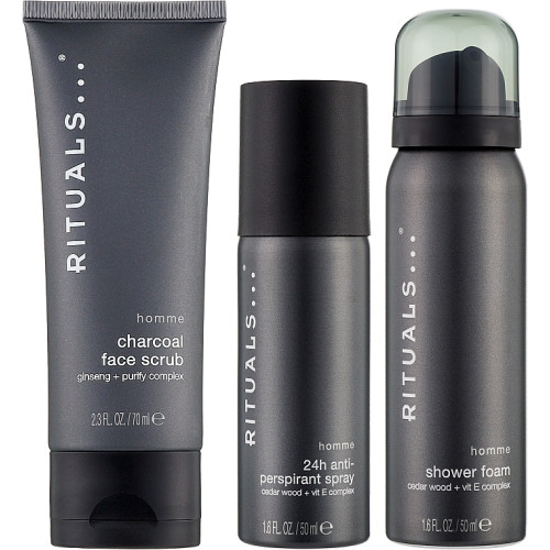 Набір Rituals Homme Trial Set (f/scrub/70ml + sh/gel/50ml + deo/50ml)