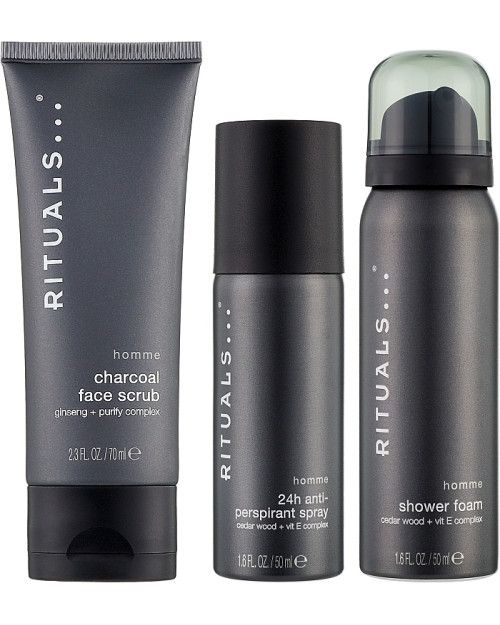 Набір Rituals Homme Trial Set (f/scrub/70ml + sh/gel/50ml + deo/50ml)