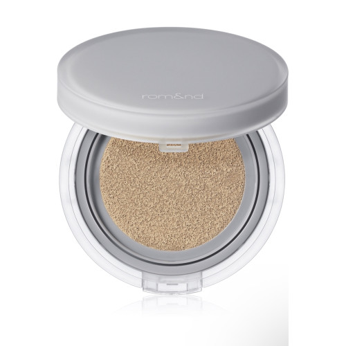 Матовий кушон у бежевому відтінку Rom&nd Nu Zero Cushion 04 Beige 23 SPF24 PA++