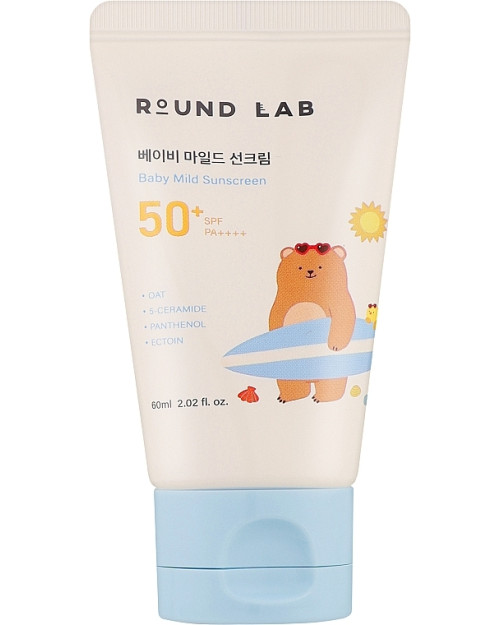 Дитячий сонцезахисний крем ROUND LAB Baby Mild Sunscreen, 60 ml