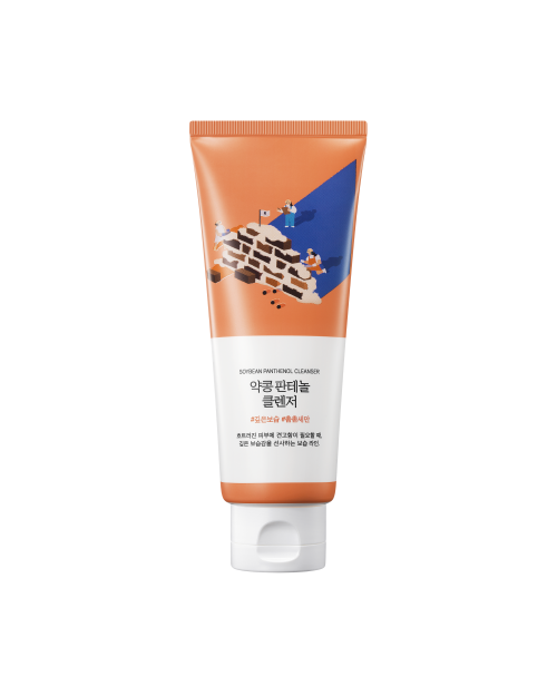  Пінка для умивання з екстрактом соєвих бобів та пантенолом ROUND LAB Soybean Panthenol Cleanser, 150 ml