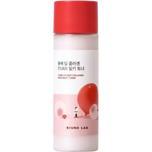 Молочковий тонер ROUND LAB Camellia Deep Collagen PDRN Milky Toner, 150 ml