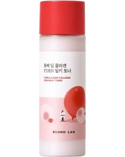 Молочковий тонер ROUND LAB Camellia Deep Collagen PDRN Milky Toner, 150 ml