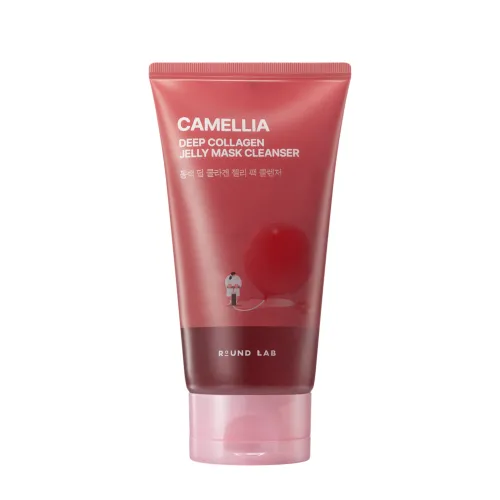 Очищальний гель-маска з екстрактом камелії та колагеном ROUND LAB Camellia Deep Collagen Jelly Mask Cleanser, 150 ml
