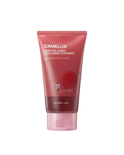 Очищальний гель-маска з екстрактом камелії та колагеном ROUND LAB Camellia Deep Collagen Jelly Mask Cleanser, 150 ml