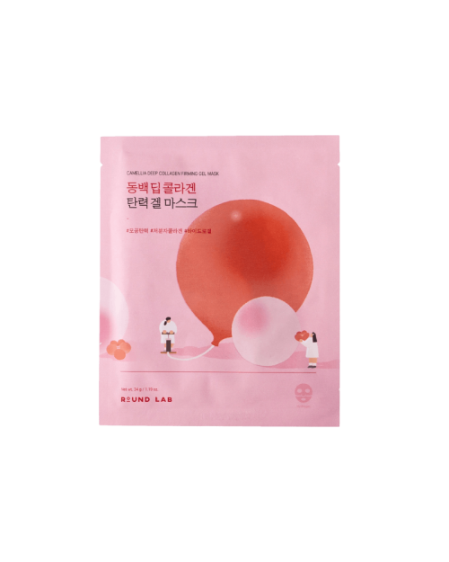 Гелева маска з колагеном ROUND LAB Camellia Deep Collagen Firming Gel Mask, 34 ml