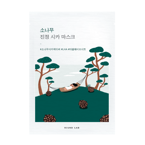 Заспокійлива тканинна маска з екстрактом голок сосни Round Lab Pine Calming Cica Mask Sheet 27 мл