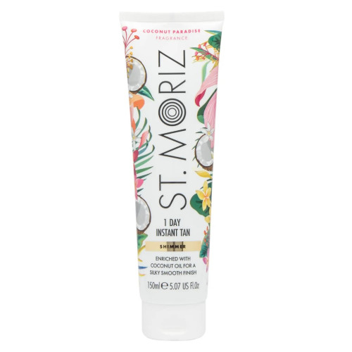 Бронзатор з легким ефектом засмаги St Moriz Shimmer 1 Day Tan Coconut Paradise, 150 мл